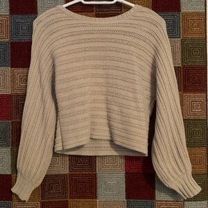 Hippie Rose Beige Knit Sweater